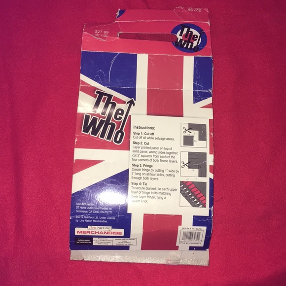 The Who Music Fleece Throw Blanket - Picture 8 of 8